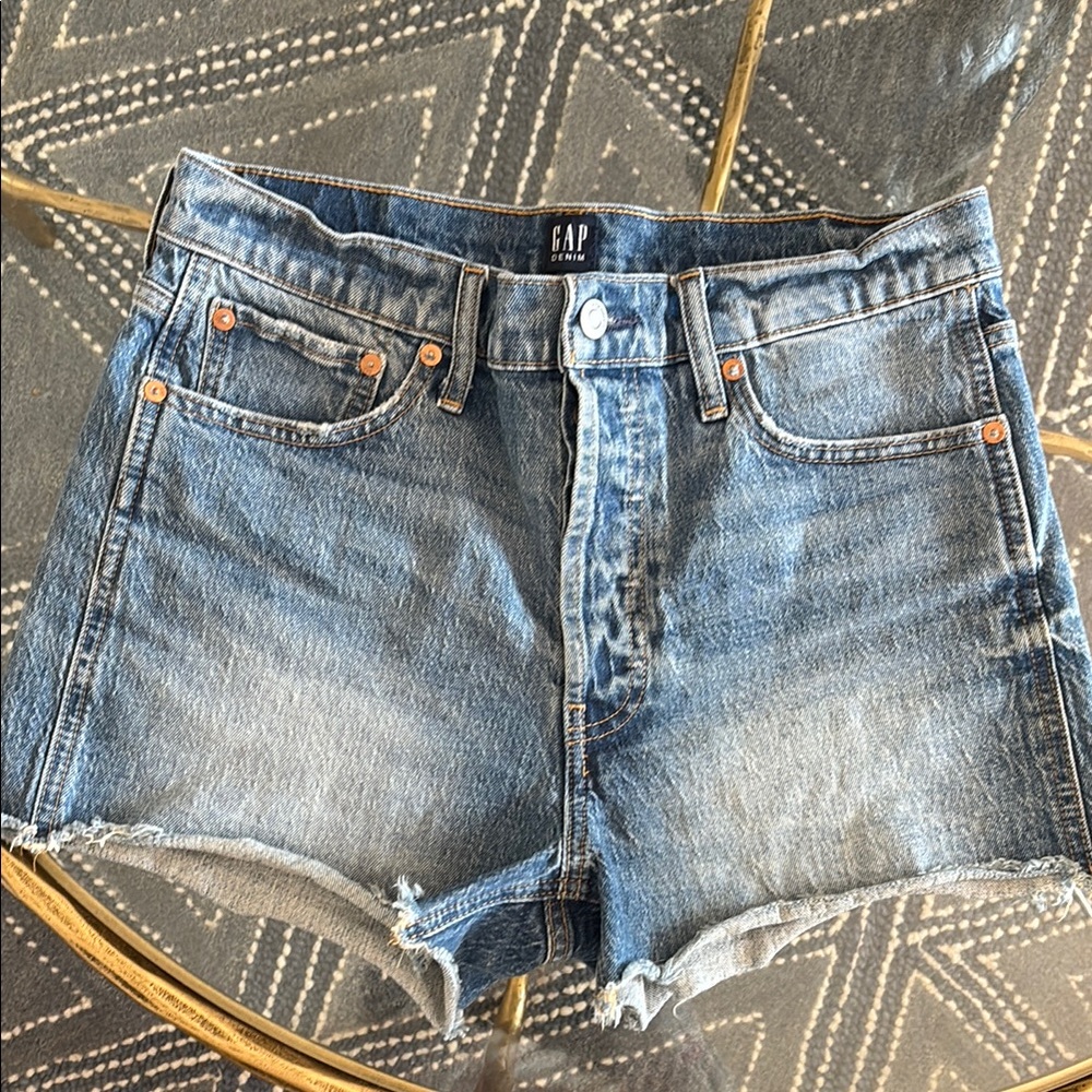 Distressed Jean Shorts